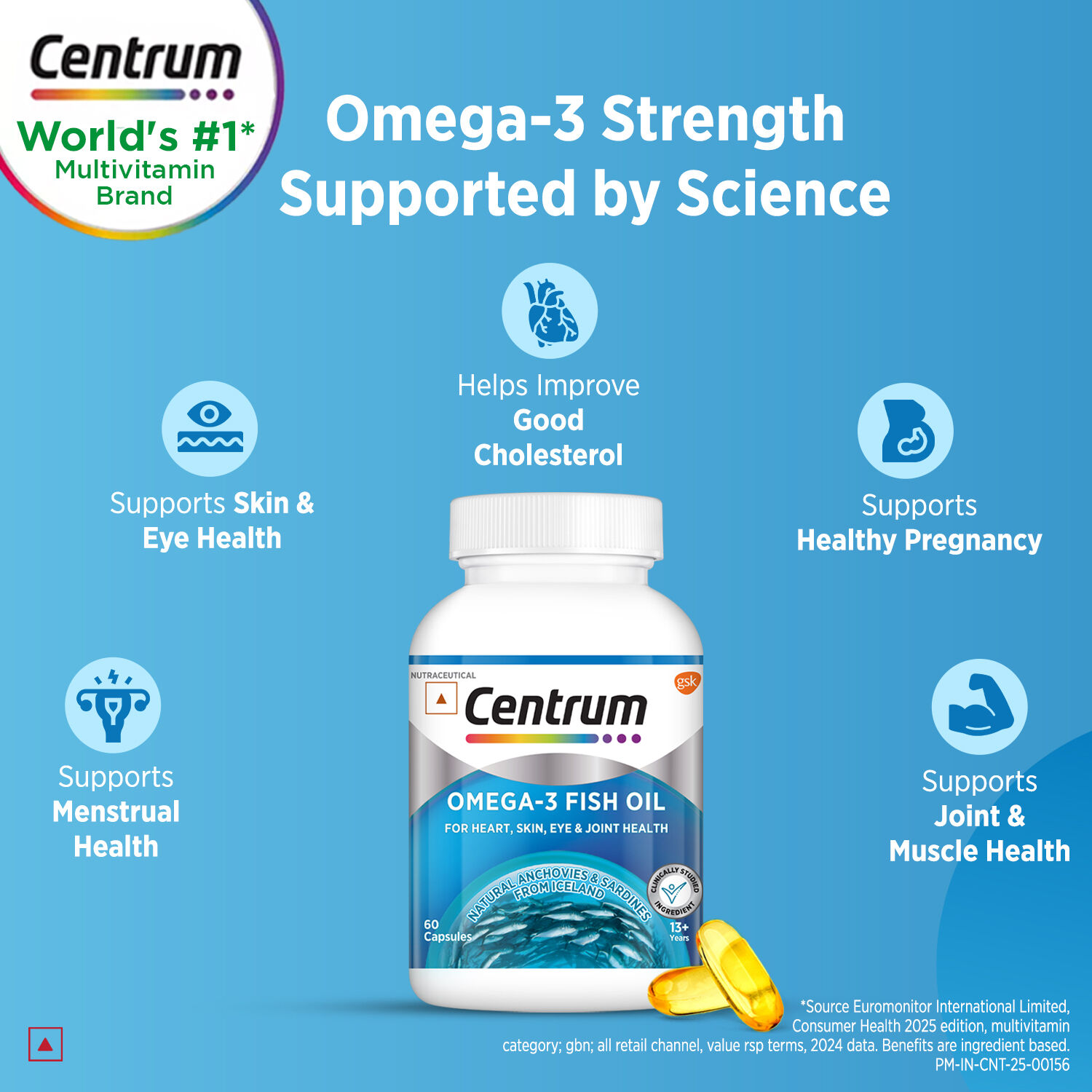 Centrum Omega-3 Fish Oil Capsules
