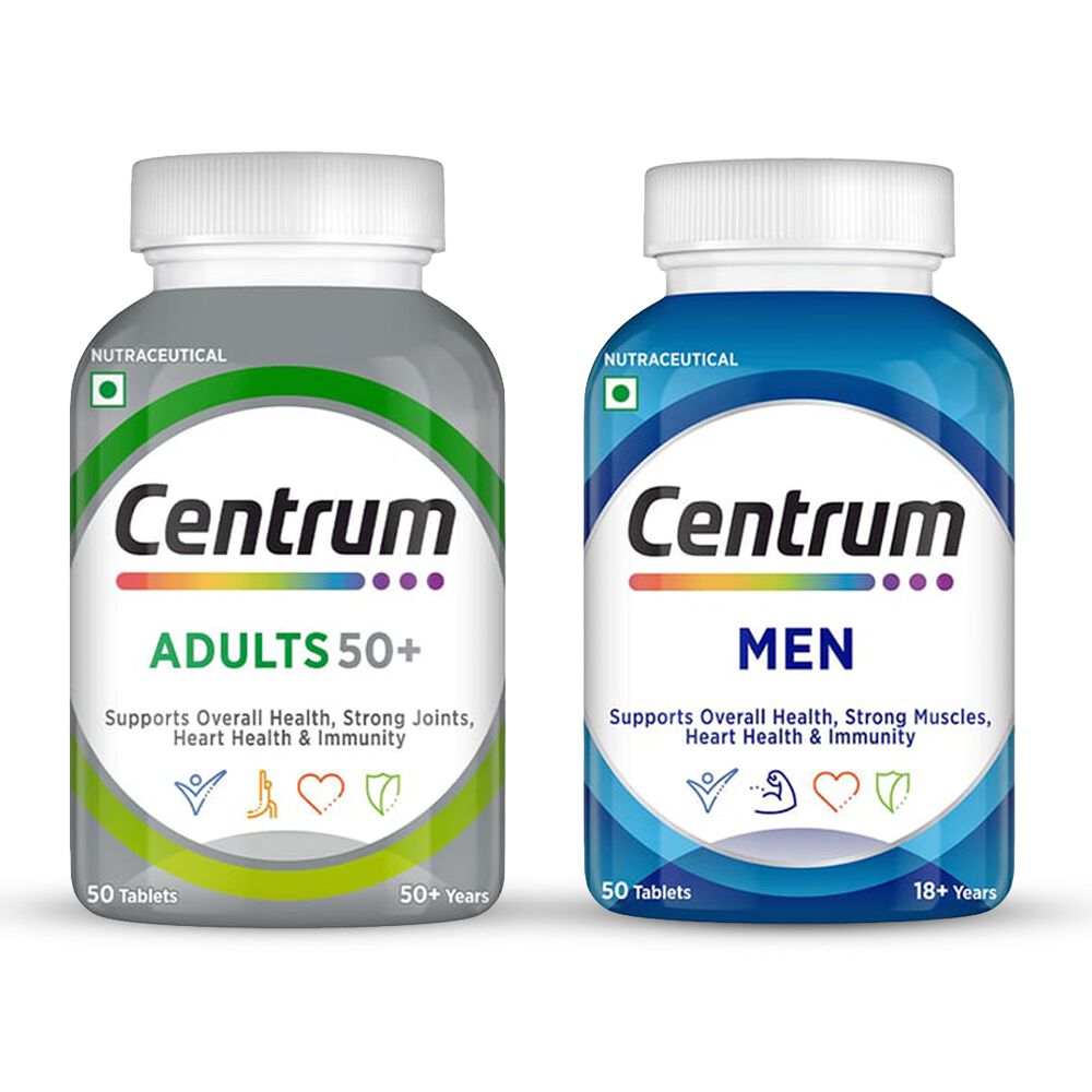 Centrum Adults 50+ (50 Tablets) & Men 50 Tablets