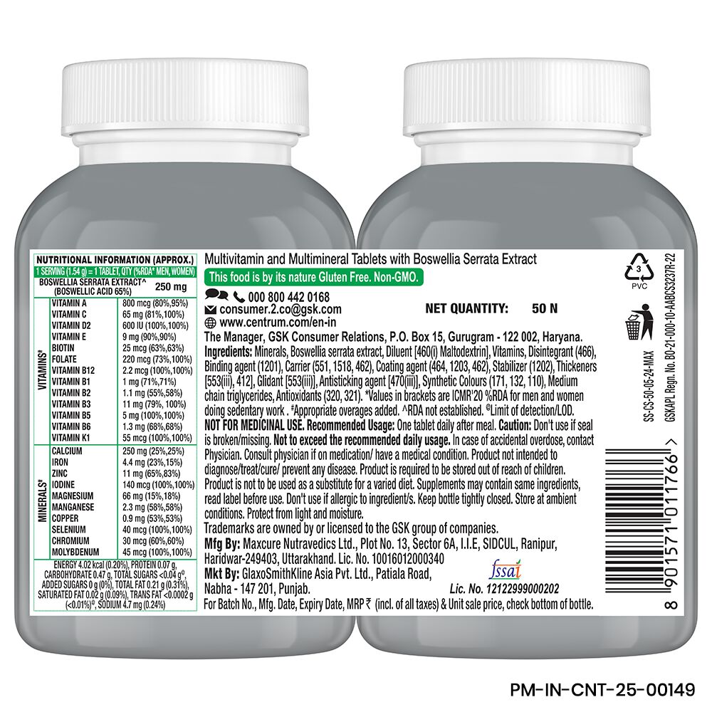 Centrum Adults 50+ Tablets