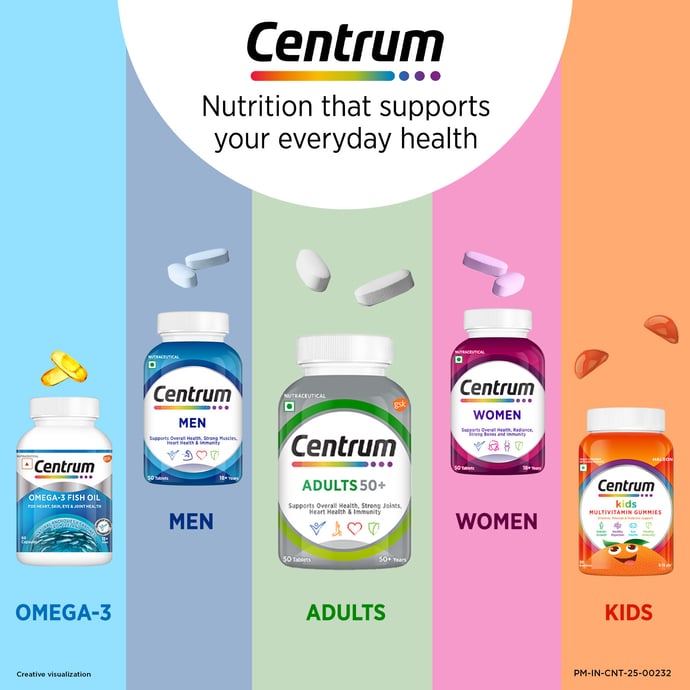 Centrum Spectrum Buy Centrum Adults Age 50+ (50 Tablets) for INR 720.00 | Centrum