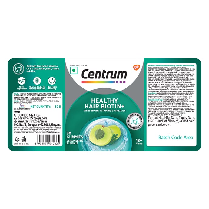 Centrum Healthy Hair Biotin+ Centrum Healthy Hair Biotin+